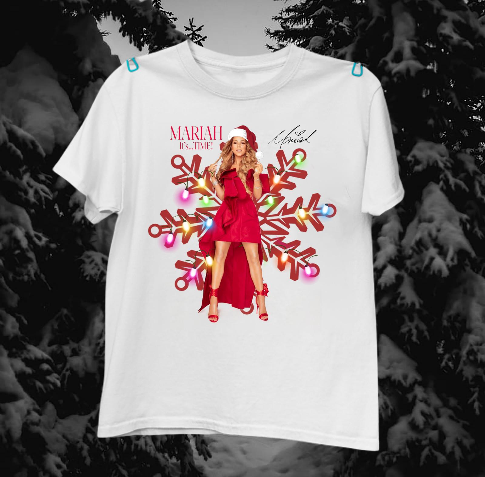 Rare Mariah Carey Its Time Happy Holiday Gift For Fan S to 5XL T-shirt TMB4298 M