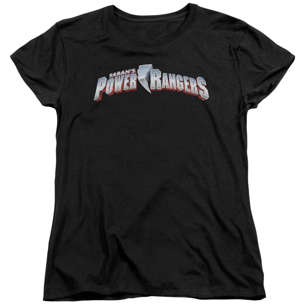 

Power Rangers New Logo Womens T Shirt Black XL