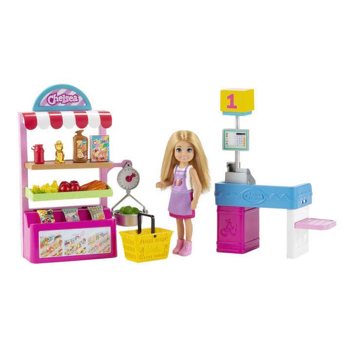BARBIE Doll Chelsea Shop + Accessories MATTEL