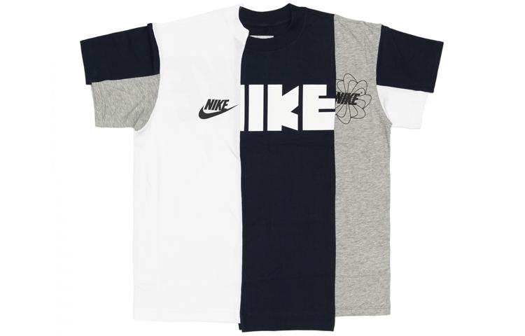 Nike X Sacai Hybrid T Shirt Canyon Gold/Obsidian CD6311-711 M