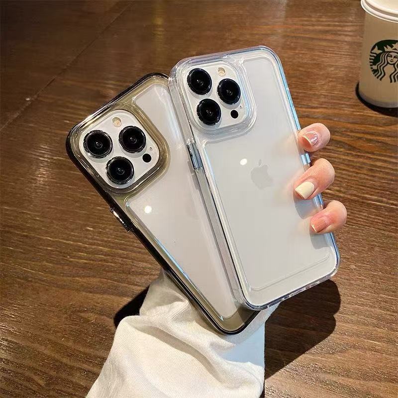 Silicone Transparent Shockproof Phone Case for IPhone 17 Pro Air 16 15 14 13 12 11 Pro Max XS XR 7 8 Plus Clear Protection Cover