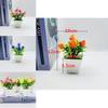 Faux Small Bonsai Tree With Plastic Craftsmanship For Indoor Decoration And Gift