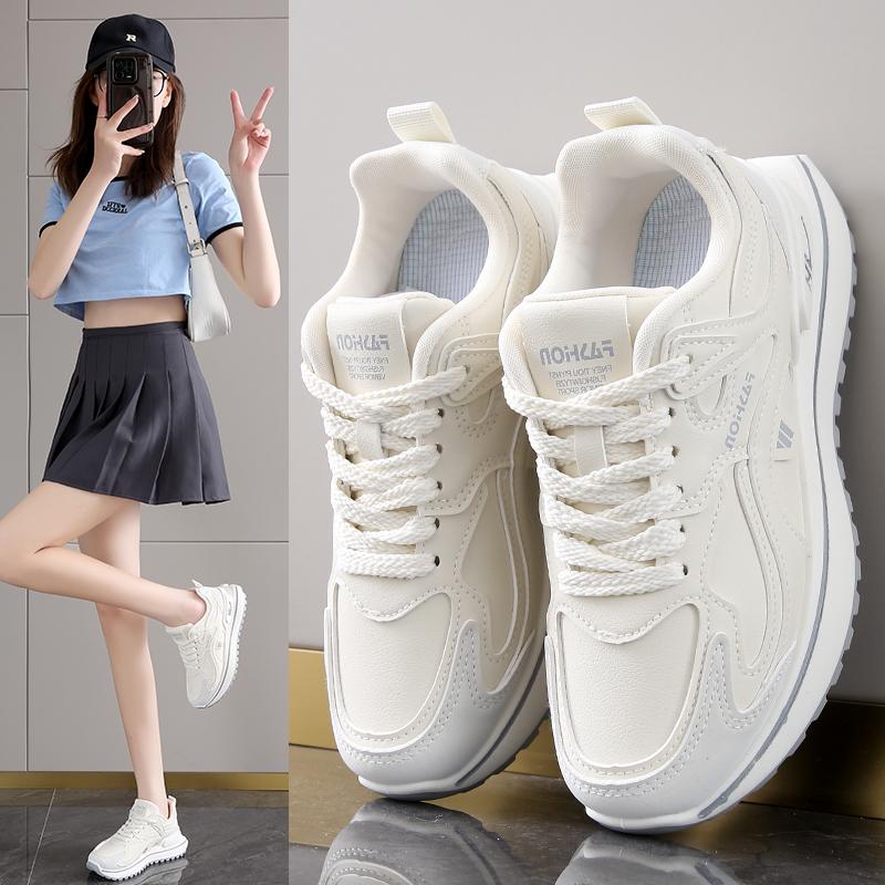 Fashion Sneakers Women Platform Flat Shoes Woman Casual Trainers Ladies Chunky Girls School Casual Running Light Tenis Pink Non-slip