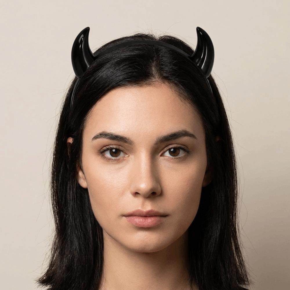 Harz Ochsengeweih Haarspangen Tier Anime Stirnband Teufelshorn Haarband Tägliches Styling