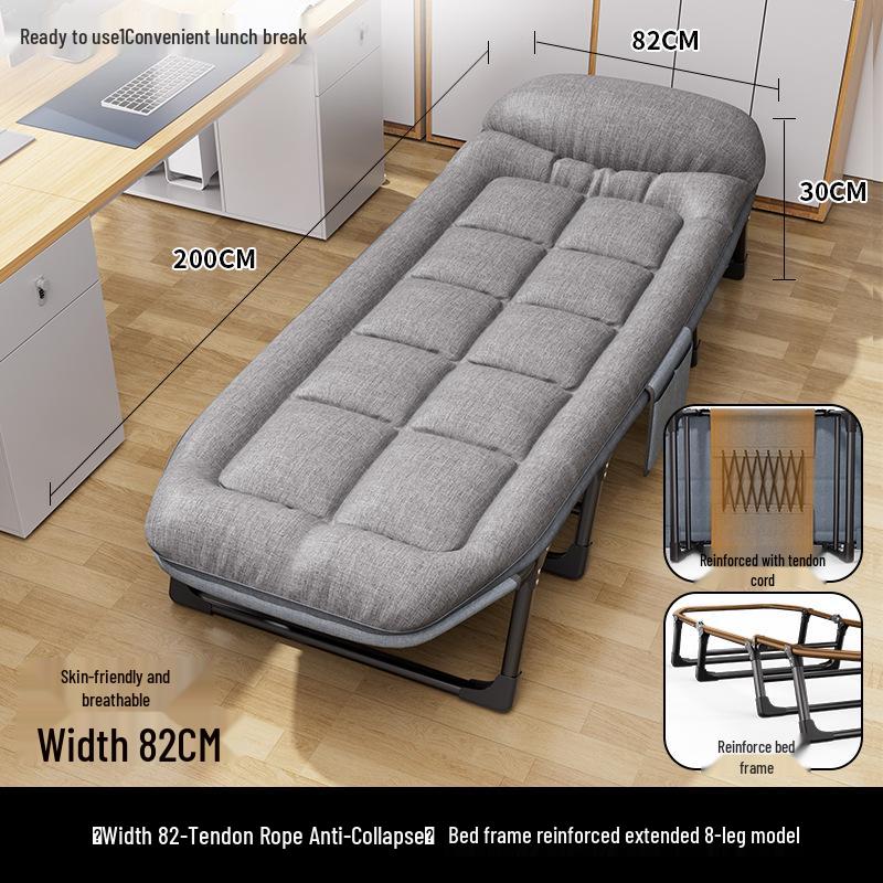 Portable Single Folding Nap Cot and Recliner for Office or Home Use
