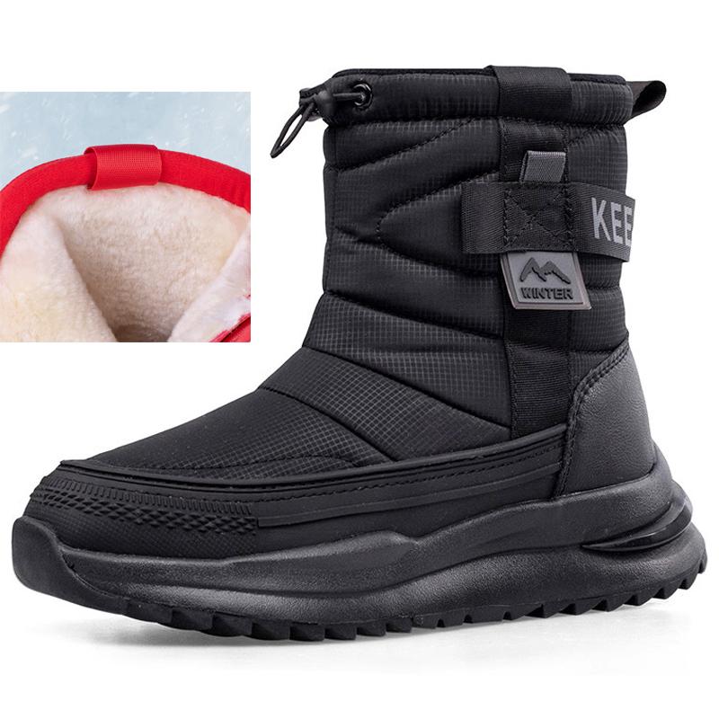 

New Autumn Winter Snow boots Outdoors Shoes Warm Plush cotton boots Winter travel shoes Couple Snow boots Platform shoes 36