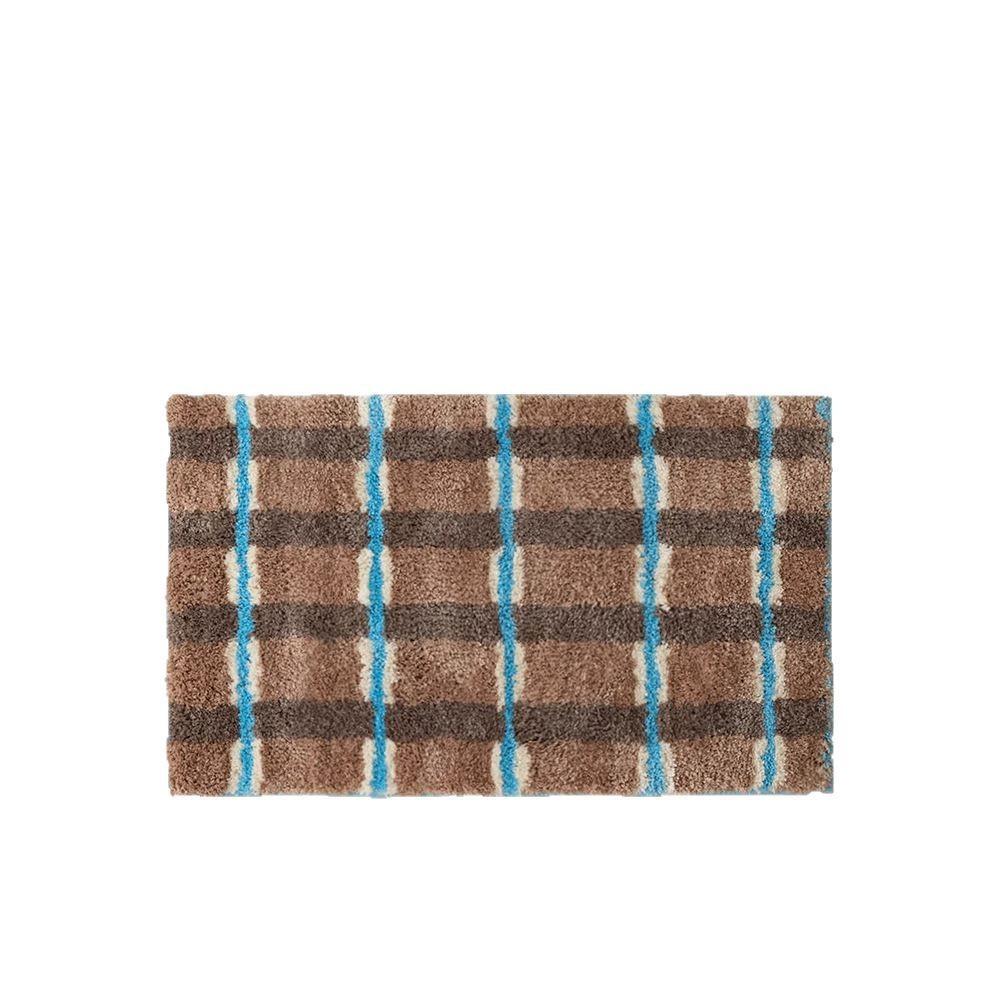 Bathroom Floor Mat Household Absorbent Foot Mat Toilet Washable Door Mat Simple Striped Imitation Cashmere Floor Mat
