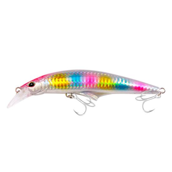 Fishing Bait Hard Lure with Treble Hook Realistic Looking 3D Eyes Bright Color Portable Mini Artificial Lure Fake Bait