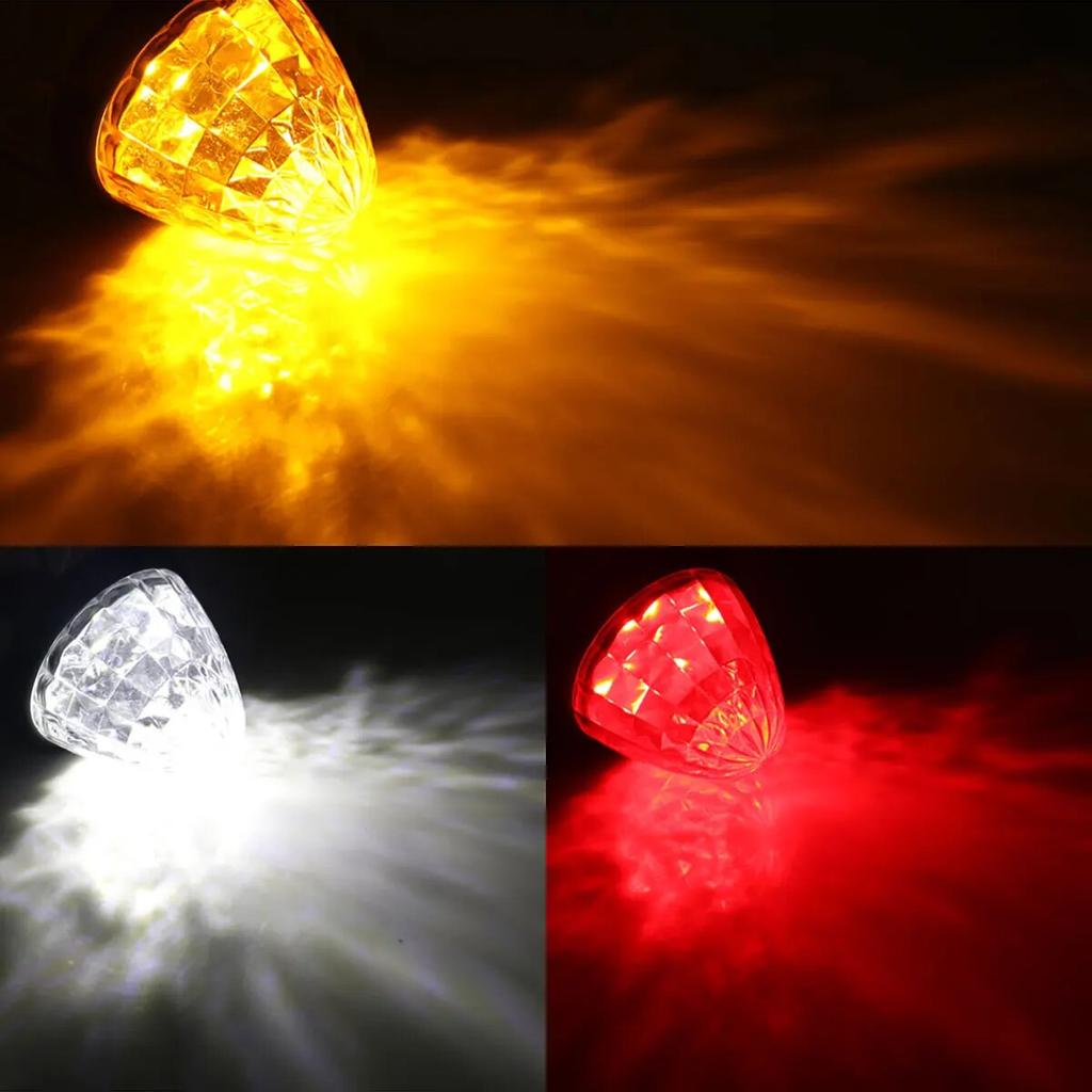1pcs 12V 24V Car Side Marker Light Conical External Dome Light Clearance Side Marke Signal Tail Turn Indicator Warning Light