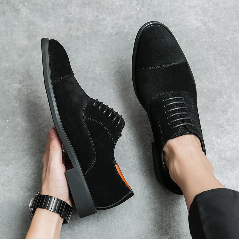 Red Soled Retro Loafers Men European Version Business Fashion Brand Formal Shoes Gentlemen's Social Shoes Size 38-46 Men Shoes