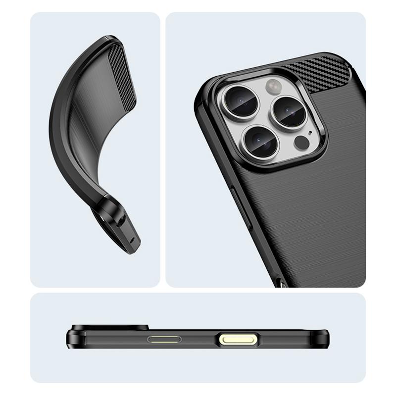 For iPhone 16 Pro Max Case iPhone 16 Pro Max Cover Brushed TPU Phone Case Shockproof Protective Back Cover For iPhone 16 Pro Max