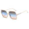 Unisex Large Square Frame Sunglasses Men Women Fashion Travel Goggle Eyewear Classic Gradient Color Oversized Sun Glasses Shades
