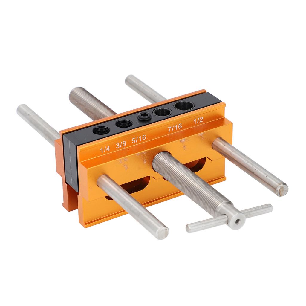 Selbstzentrierende Dübellehre Einstellbare Breite 14 38 516 716 12 Zoll Bohrhilfe mit 6 Buchsen