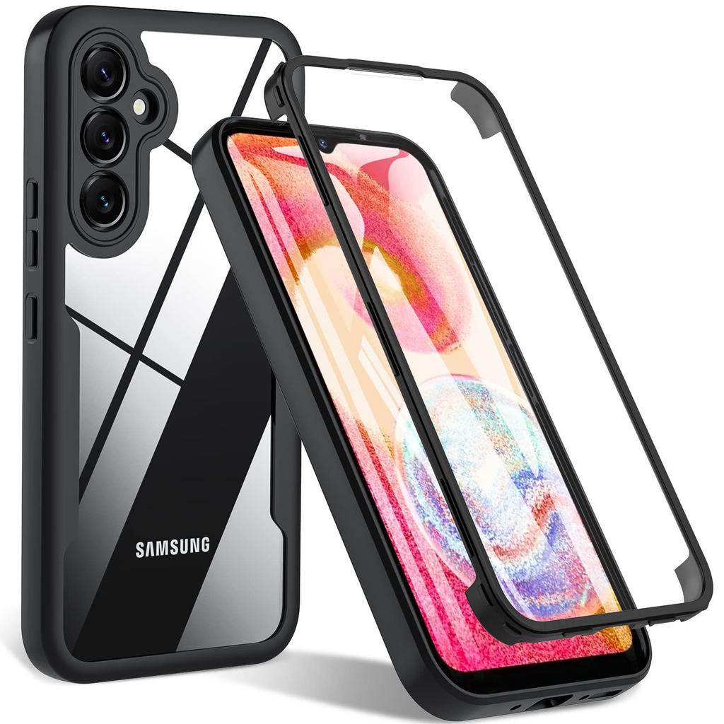 360 Full Body Screen Protector Transparent Case For Samsung A07 A17 A06 A16 A05S A15 A14 A26 A36 A56 A25 A55 A35 A54 Shockproof