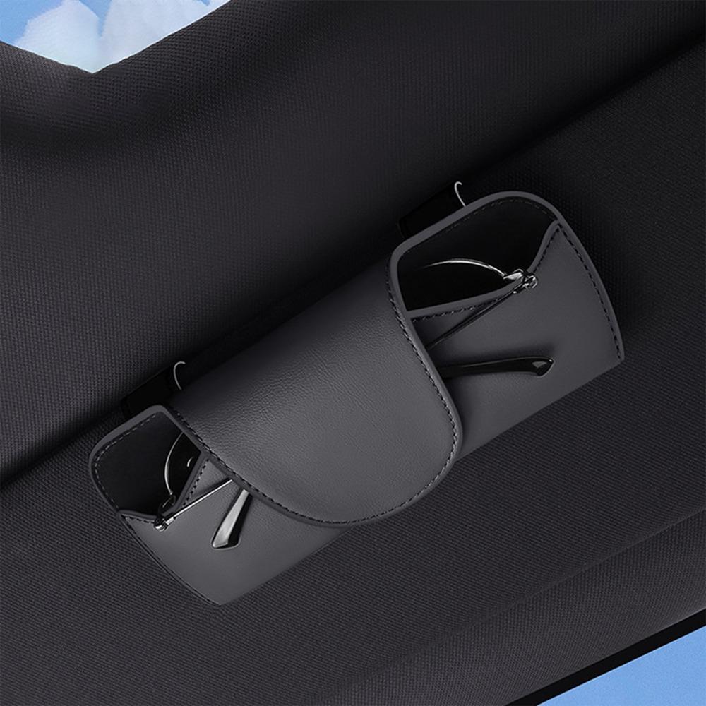 

Multi-functional Sun Visor Glasses Holder Sunshade Plate Organizer For Car Storage Tools чорний
