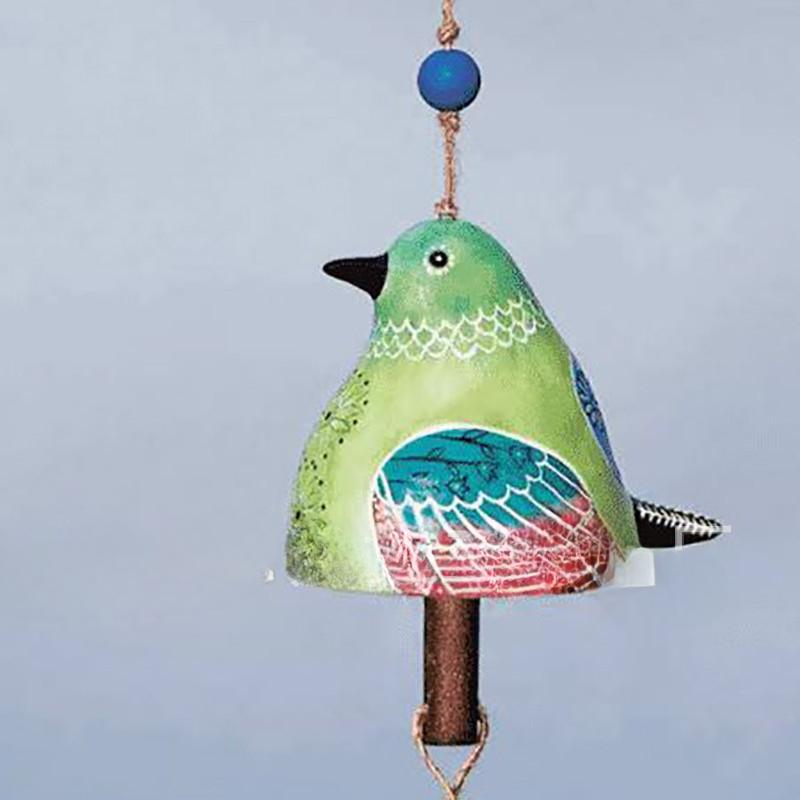 Wind Chime Bird Ornaments Spring AtmosphereBell Bird Hanging Ornaments Home and Courtyard Bird Art Bells Wind Chimes