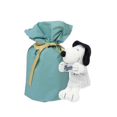 Yoshitoku Snoopy Plush Strap Total Official Licensed Product of the Chiba Lotte Marines of the 12 Professional Baseball Comes In a Gift Bag Blue Color
