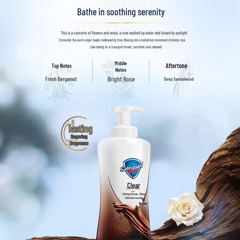 Safeguard Ebony Rose Essential Oil Fragrance Shower Gel