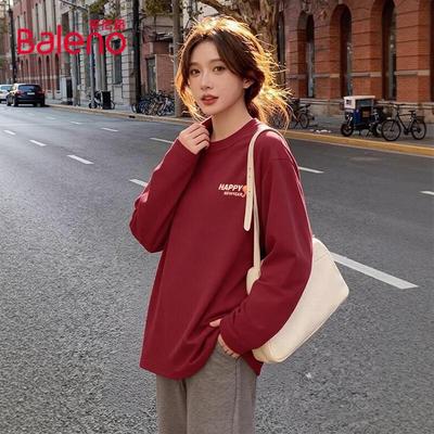 Baleno Women's 200g Pure Cotton Long Sleeve T-Shirt