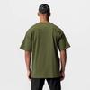 Summer American Loose Fit Cotton T-Shirt - Men’s Crew Neck Short Sleeve for Fitness Training, Plus Size Available