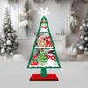Christmas Tree Desktop Decoration Santa Claus Letter Tabletop Sign DIY Craft Wooden Christmas Signs Plaque Christmas Party Decor