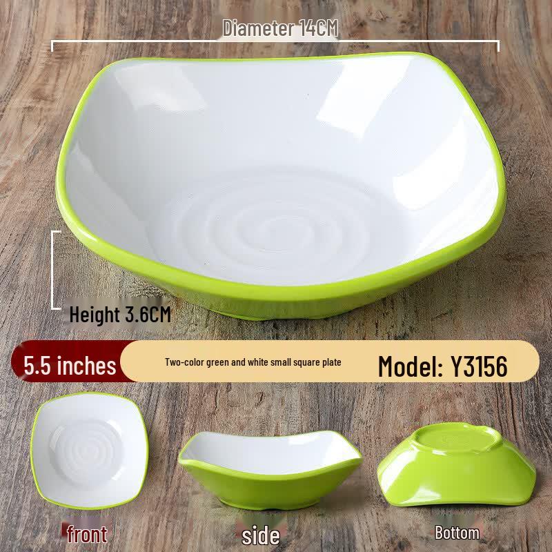 Nordic Style Square Melamine Snack Plate