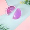 New Sweet 100Pcs Colorful Lemon Fruit Slice Resin Flatback Cabochons Realistic Orange Slices Food Model for Jewelry Making DIY