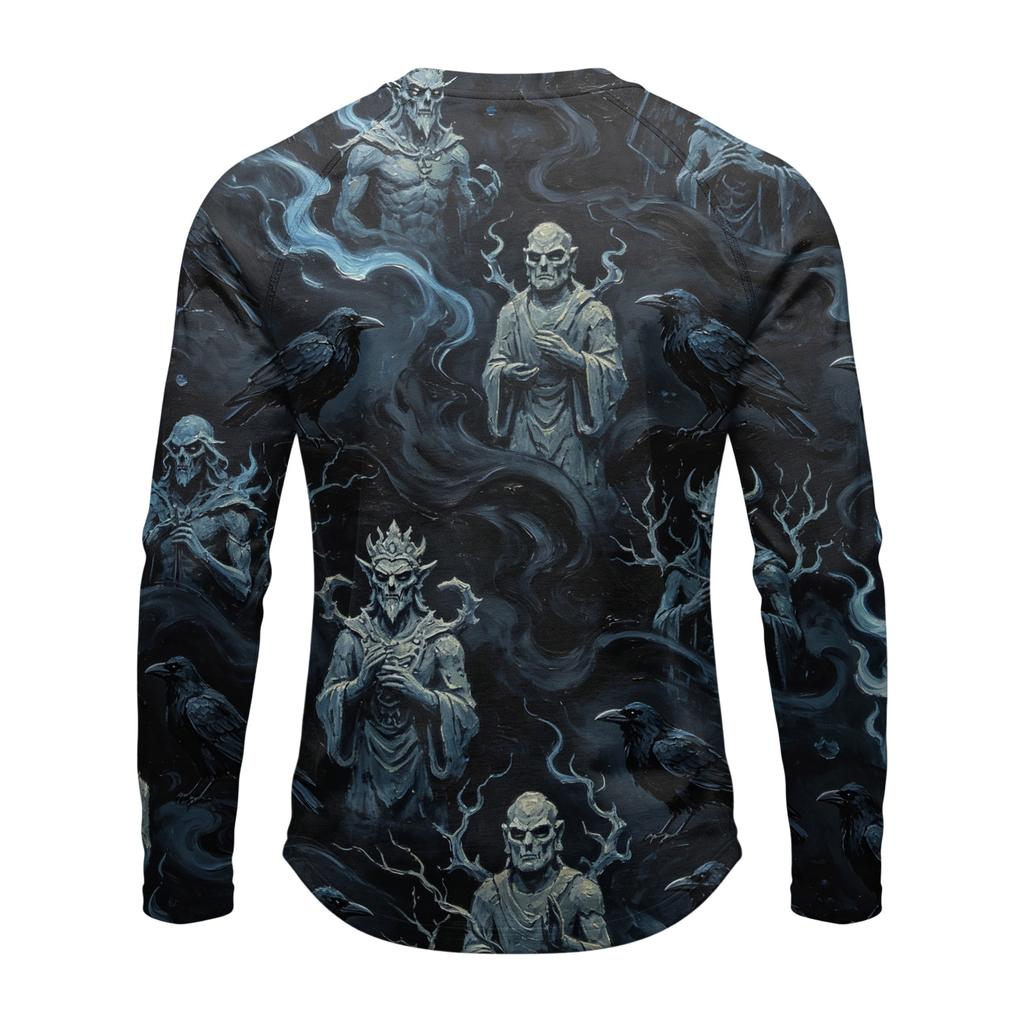 Men's Long Sleeve Shirt Loose Fit Casual Top for Halloween