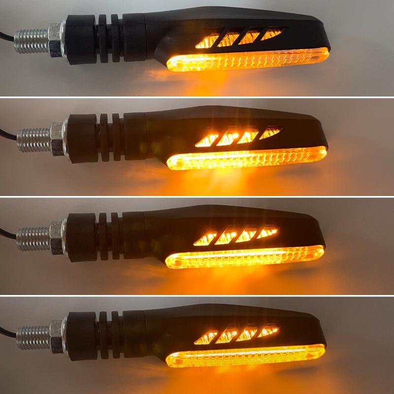 Motorcycle LED Turn Signals Motorcycle LED Turn Signals Linear Warning Light with Sequential LED Turn Signals