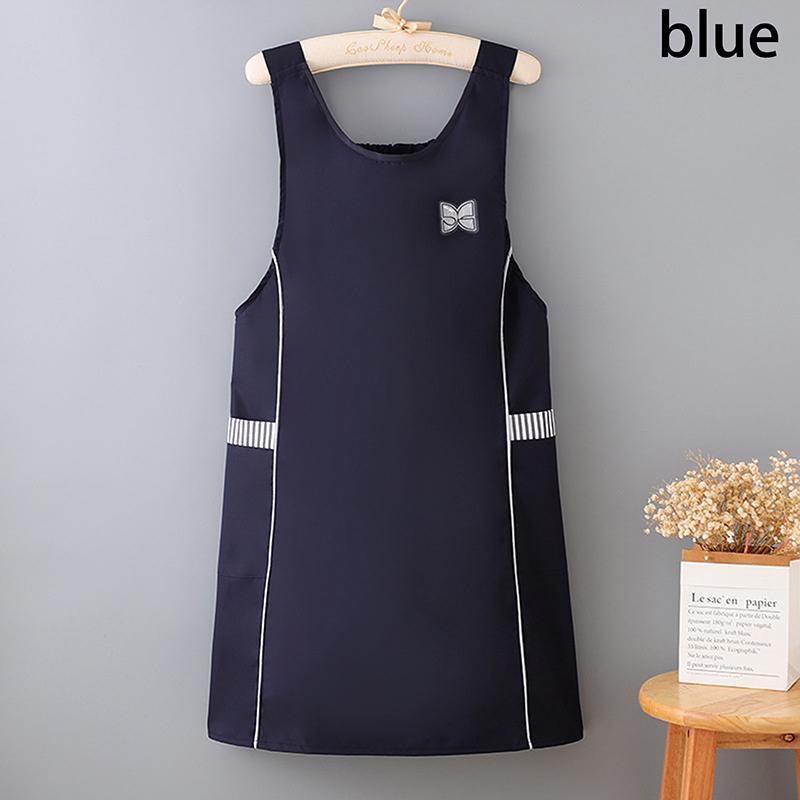 

Able Slim Waistcoat Apron Waterproof Waist Strap Apron Solid Color Oil-Proof Cooking Baking Uniform Breathable