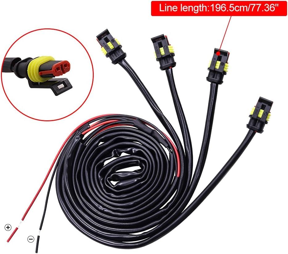 Aoling Grill Marker with Waterproof Cable Grill Marker Compatible with Toyota Tacoma Amber Set of 4 2016-2018