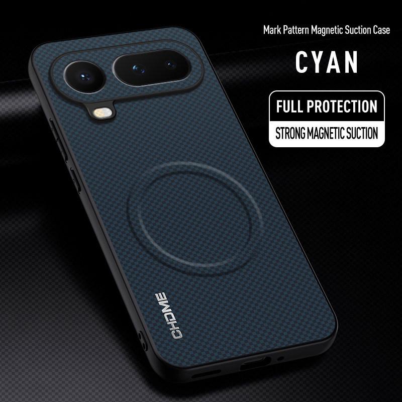 

Ударопрочный магнитный чехол для телефона Honor Magic8/X9D с новым узорным знаком. Honor 80 синий