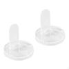 2 Stück Transparenter Puppenständer Halter Schreibtisch Praktisch Mini-Display für Sammlerstücke