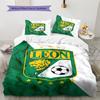 Club León Football Club Pattern Bedding,Quilt Set Quilt Cover Pillowcase Home Birthday Gift (1 * Duvet Cover + 2 * Pillowcase, Without Core)