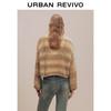 UR Women's Retro Relaxed Textured Cropped Knit Sweater