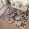"Anime Style Carpet with Fantasy Characters, Colorful Room Decor Rug" Suitable for use as an anti-slip for living room bedroom sofas