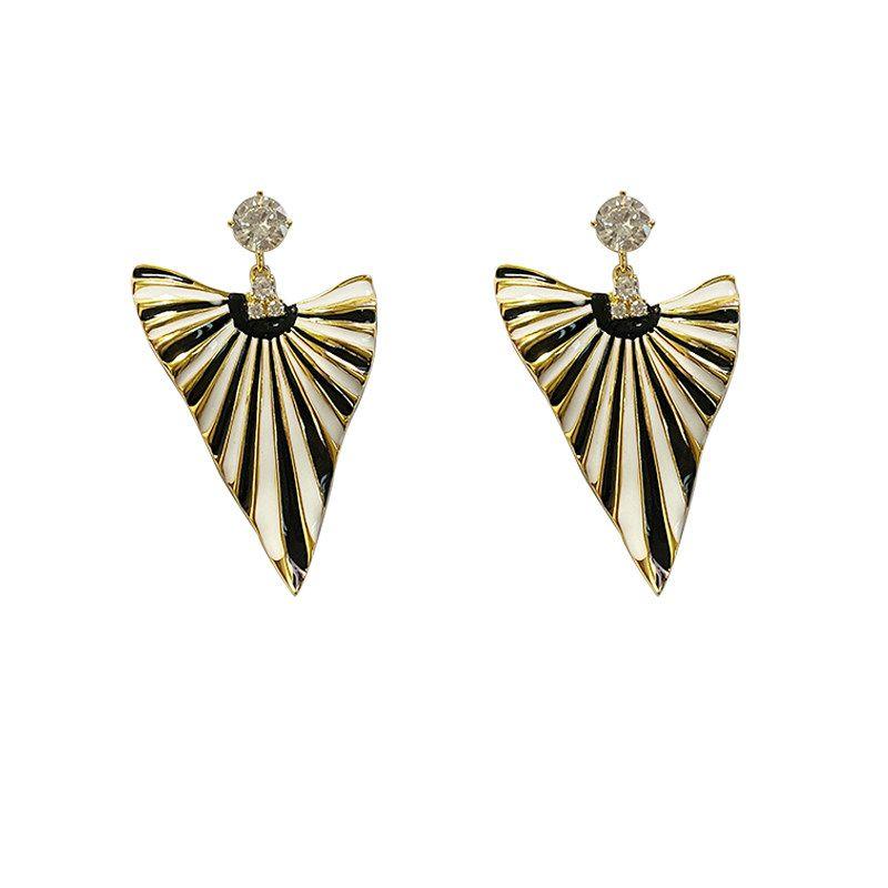 Accessible Luxury Women's Fashion Stylish Contrast Color Retro Special Interest Earrings