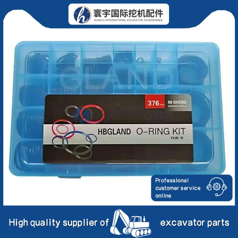 1 pcs Control Valve Seal Kit Compatible with Hyundai 210LC-7 Excavato Valve Seal Repair Kit O-Ring Excavator Part