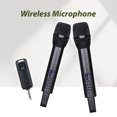 Wireless Microphone System with Handheld Mic Professional Dynamic Microphones for Home Cinemas