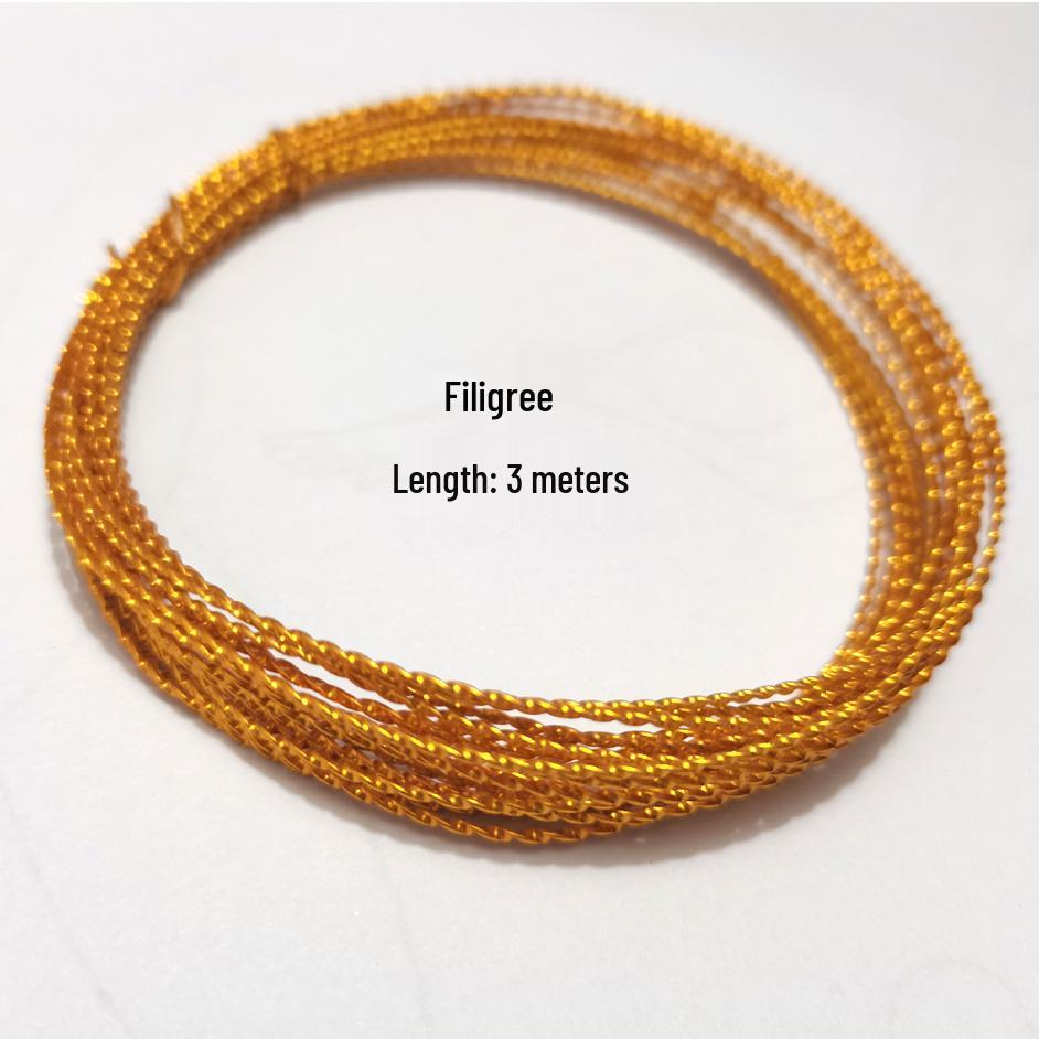 

Handmade Cloisonné Enamel Gold Wire 0.3/0.5mm | Anti-Oxidation, Fade-Resistant Cultural Heritage Material