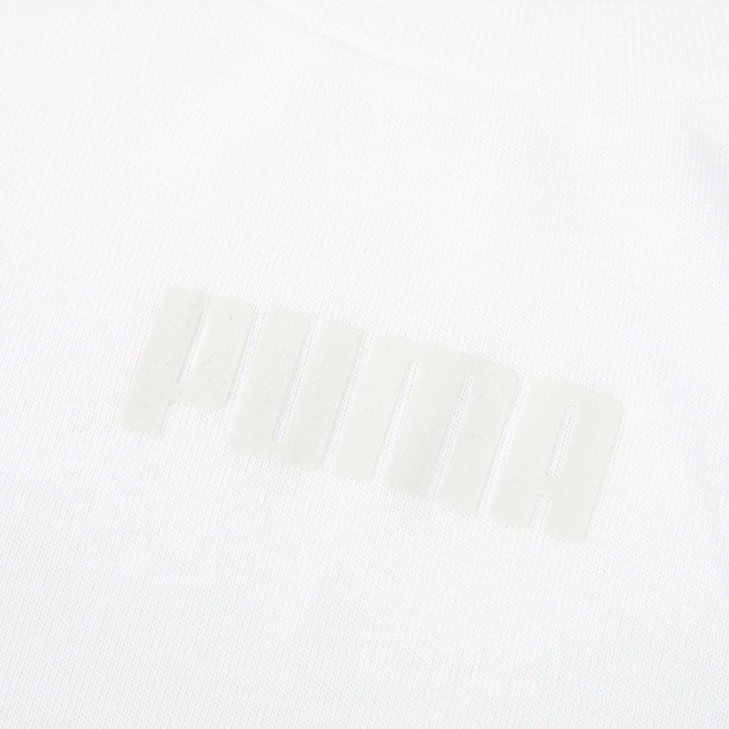 PUMA T-Shirts Women's White Crew Neck Moderate Straight Fit 845602-02