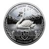 30 Years Anniversary Commemorative Coin Featuring Two Swans Design Limited Edition Collectible Silver Coin French Luxury Pure Spirit