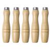 5pcs Wooden For File Wood Rasp Screwdriver Tools Ergonomic 11.3Cm 6.2Mm Handle For File Inner Hole Hand Tool Set