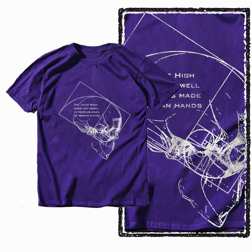 G09 Lila Baumwolle Unisex Große Größe Kreatives GrafikT-Shirt Streetwear Cool Vintage Rundhals Unisex T-Shirt Tshirt