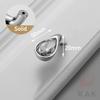 KAK Bright Chrome Furniture Handles Crystal Kitchen Cabinet Handle Zinc Alloy Wardrobe Door Pulls Solid Decorative Door Hardware