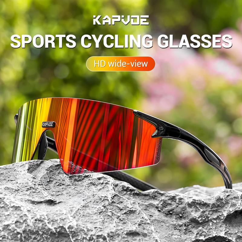 Kapvoe Cycling Glasses Men Sports Sunglasses Road Bike Mtb Mountain Bicycle Riding Protection Goggles Racing Riding Eyewear 7
