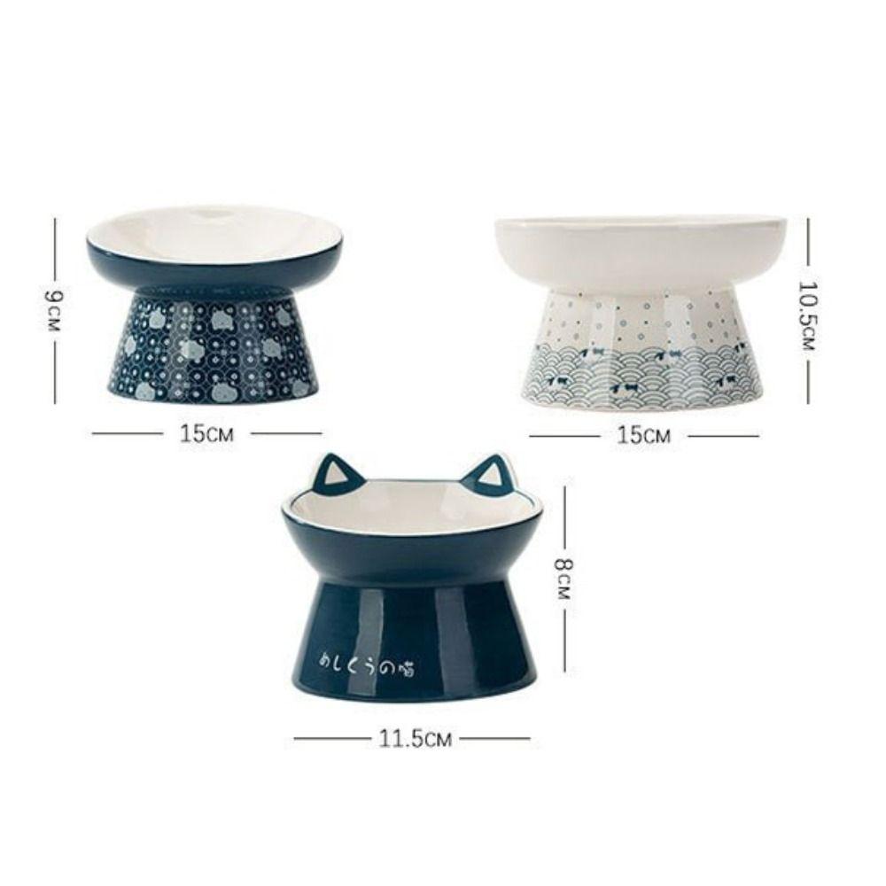 Tilted Elevated Anti Vomiting Pet Feeder Bowl Pet Supplies Cat Food Bowl Water Feeder Container