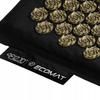 4FIZJO ECO Acupressure Mat 68x42cm with Buckwheat Hulls and a Pillow, Black and Gold