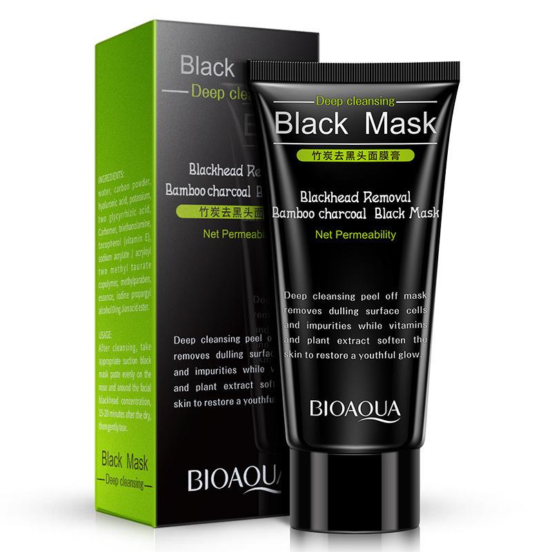 Nettoyage en profondeur 60g soins des points noirs Peel noir acné contrôle de l'huile hydratant soin de la peau masque crème