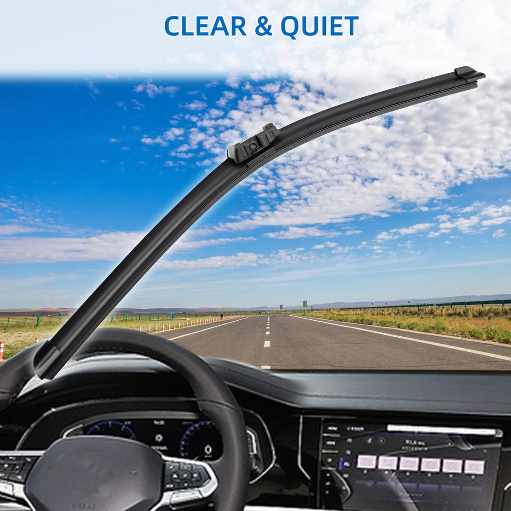 1 szt. Górna blokada 19 mm Wycieraczki samochodowe Uniwersalne miękkie gumowe bezramkowe bez uchwytu Wycieraczki samochodowe 14" 16" 17" 18" 19" 20" 21" 22" 24" 25" 26" 30"